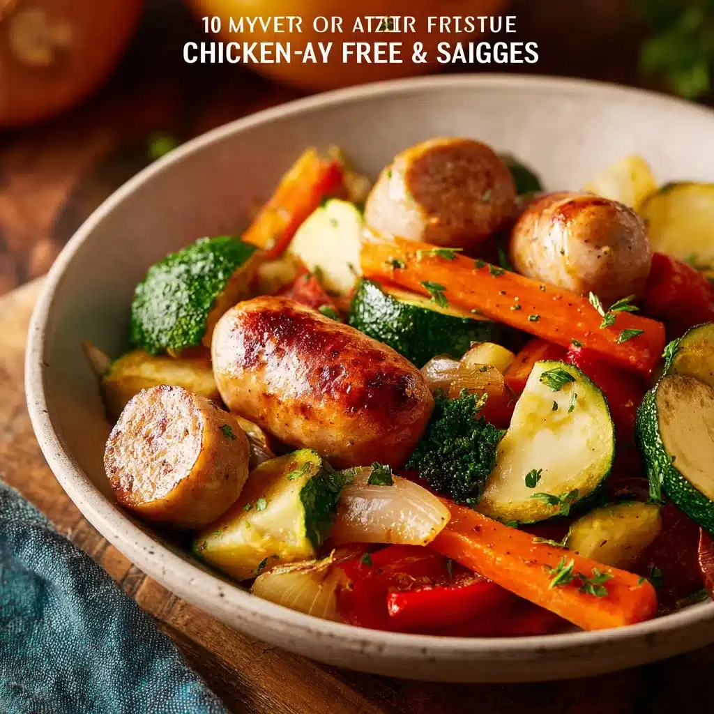 10 Minute Air Fryer Chicken Sausage and Veggies 10 10 Minute Air Fryer Chicken Sausage and Veggies