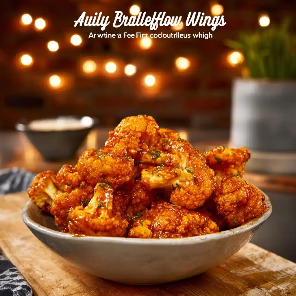 Air Fried Cauliflower Buffalo Wings
