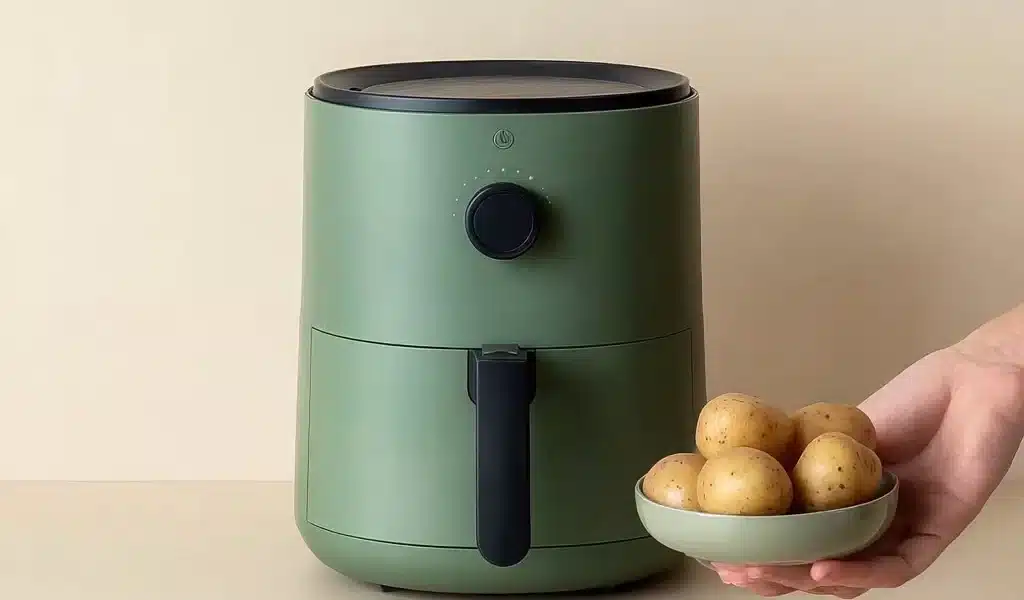Air fryer baked potato recipes video showcasing crispy and fluffy potatoes