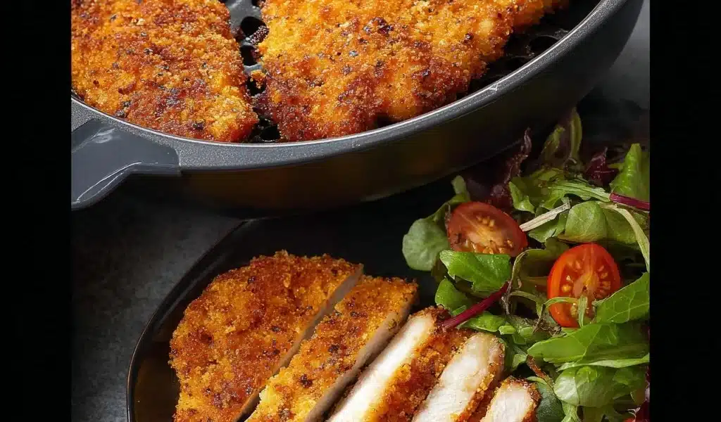 Delicious air-fried boneless chicken breast cooked to perfection