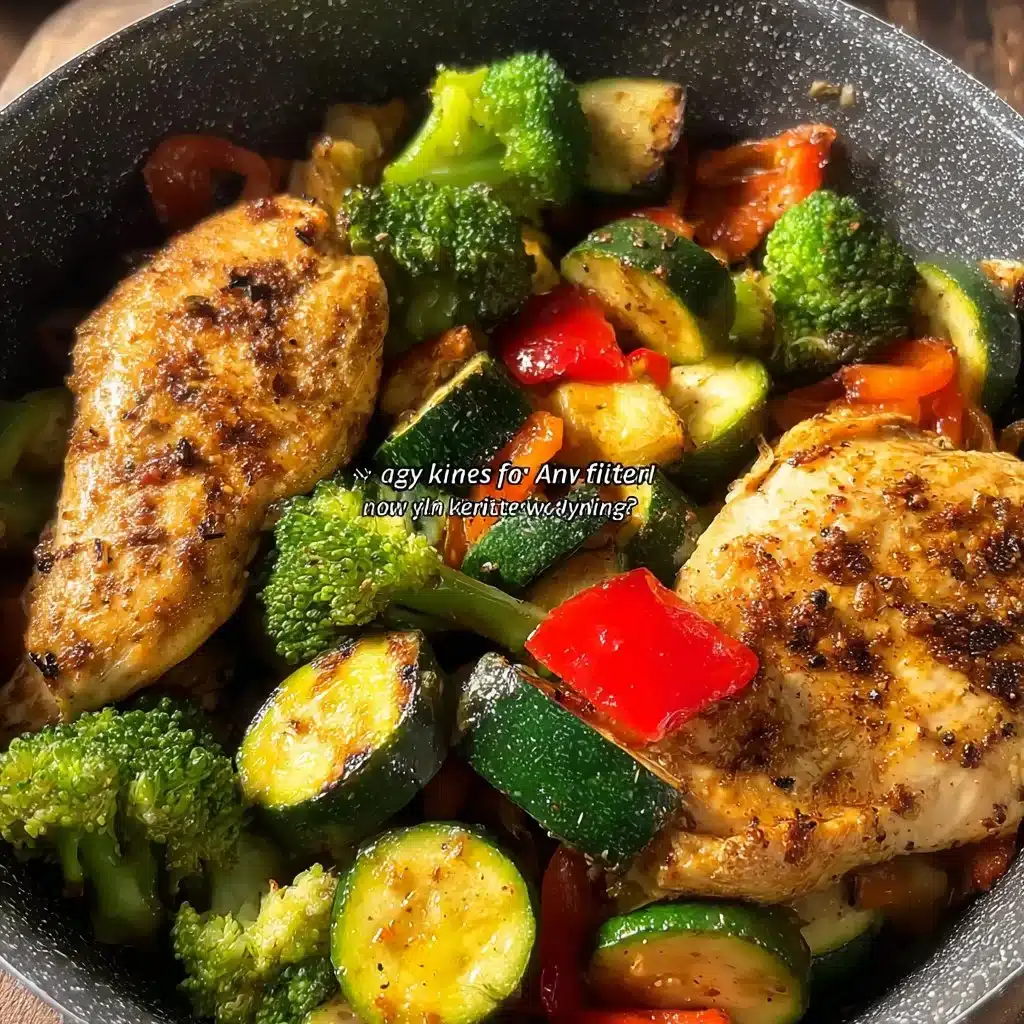 Air Fryer Chicken Breast with Vegetables, Broccoli, Zucchini, Bell Pepper, Keto, Weightloss, Lowcarb