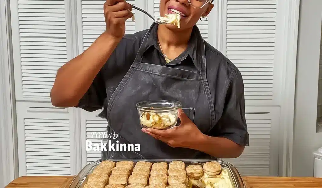 Delicious banana pudding layered with red velvet cake for a unique dessert twist