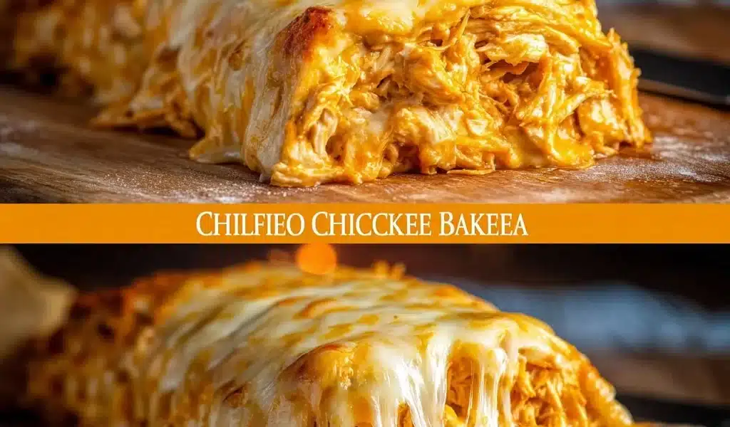 Delicious Buffalo Chicken Cheese Bake served with toppings on a plate.