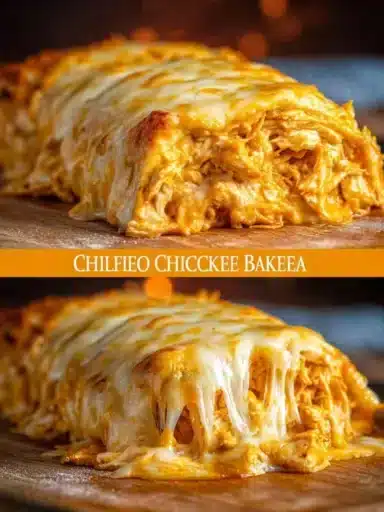 Delicious Buffalo Chicken Cheese Bake served with toppings on a plate.