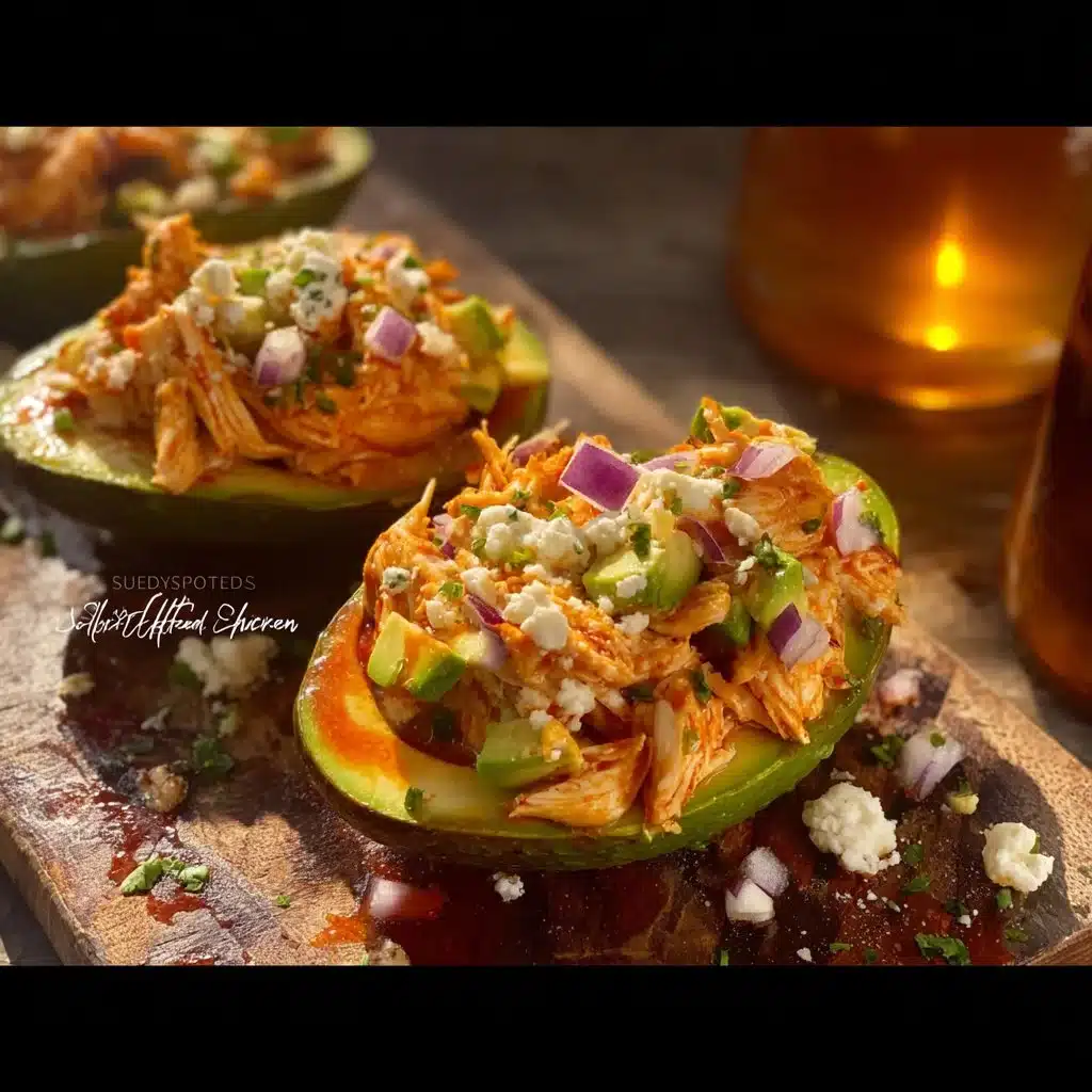 Buffalo Chicken Stuffed Avocados