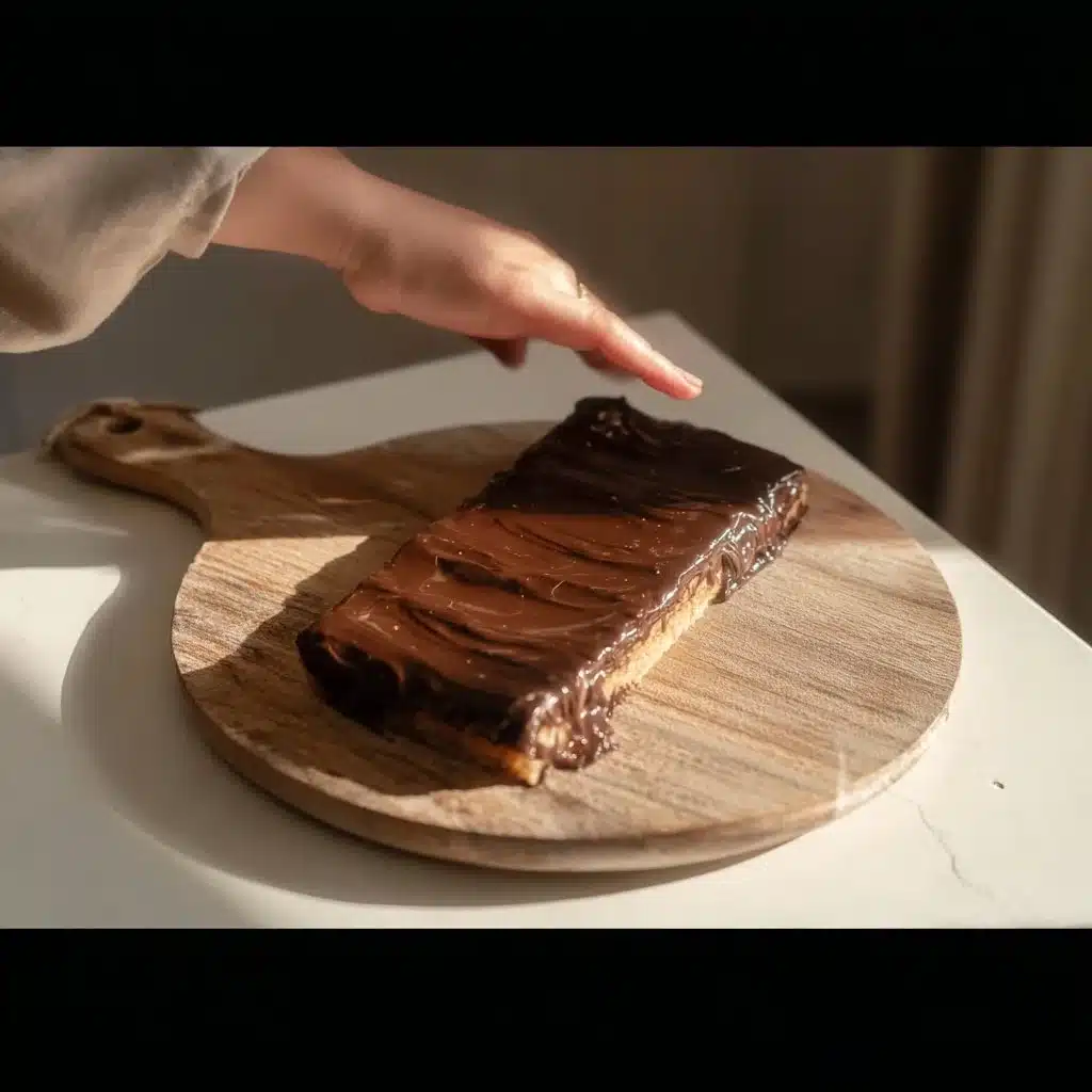 Chocolate peanut butter protein bar with a rich texture and high protein content