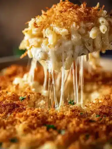 Delicious French Onion Chicken Bake served with rice and topped with cheese.