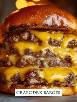 Crack Burgers Recipe: Easy, Delicious, and Irresistible 6 Delicious Crack Burgers with melted cheese and toppings on a wooden platter