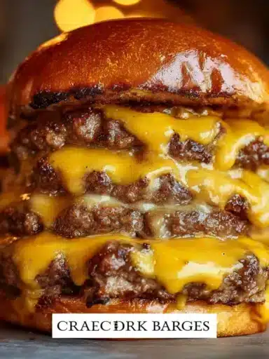 Delicious Crack Burgers with melted cheese and toppings on a wooden platter