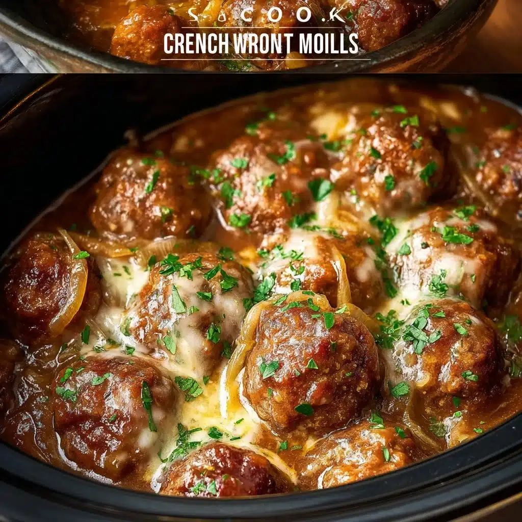 Crock Pot French Onion Meatballs