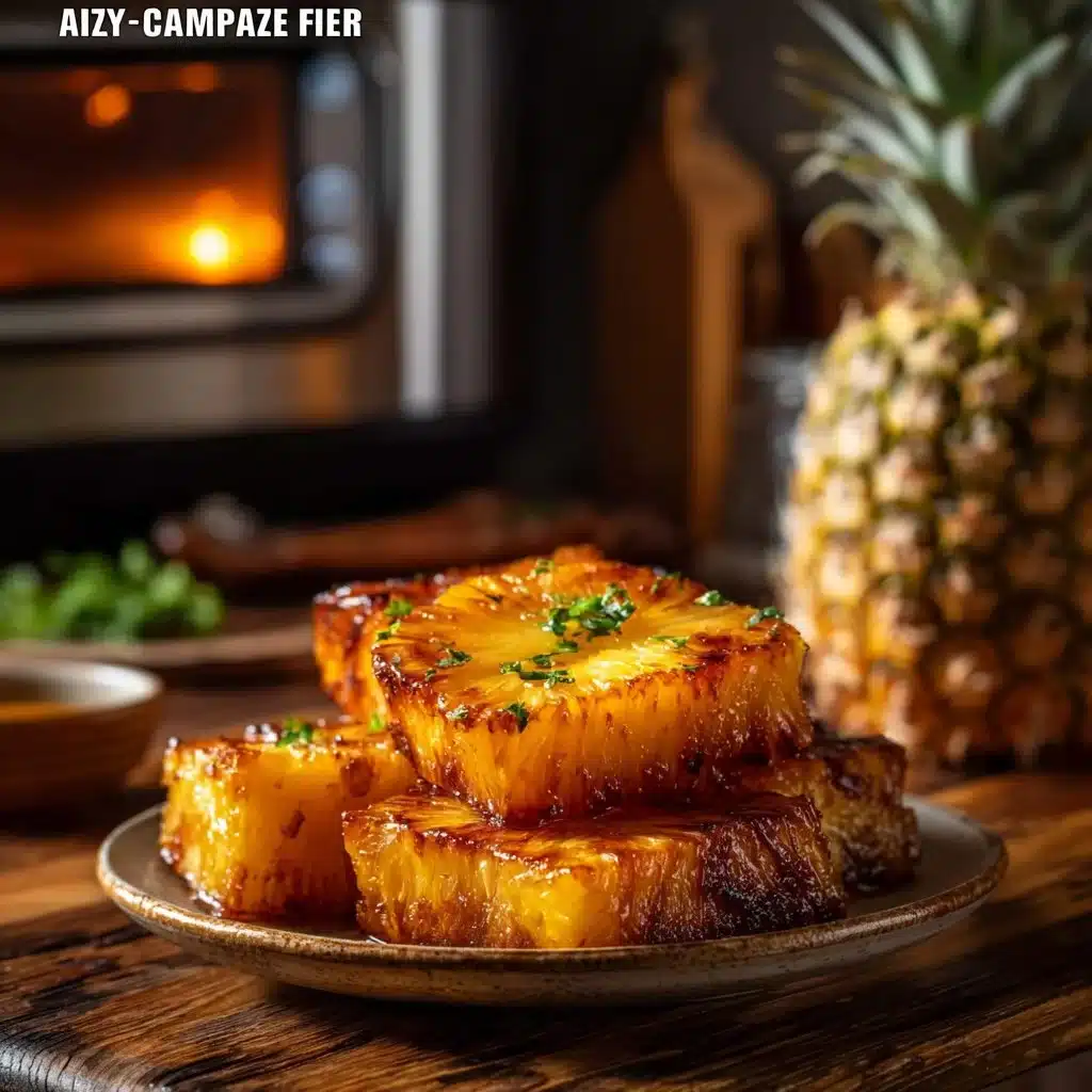 Easy Air Fryer Caramelized Pineapple