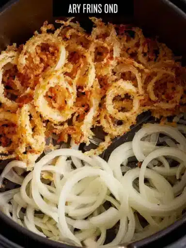 Easy air fryer recipe for crispy onions at home