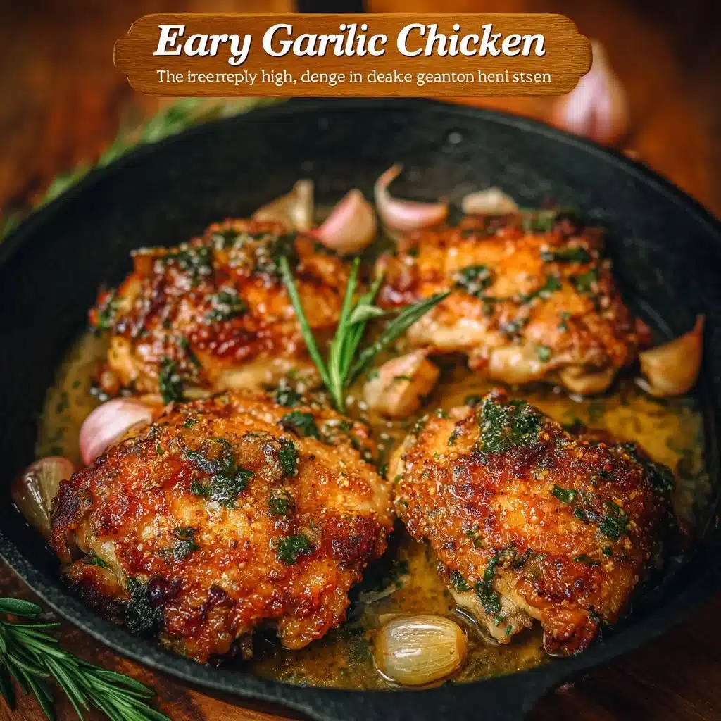 Garlic Chicken Very Easy-to-Make Healthy Lunch Dinner Idea Yummy