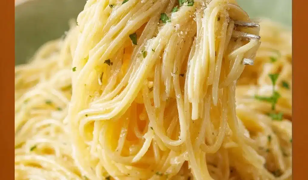 Garlic Parmesan Pasta Recipe: Easy & Delicious Comfort Food 6 Creamy Garlic Parmesan Pasta topped with parsley and grated cheese