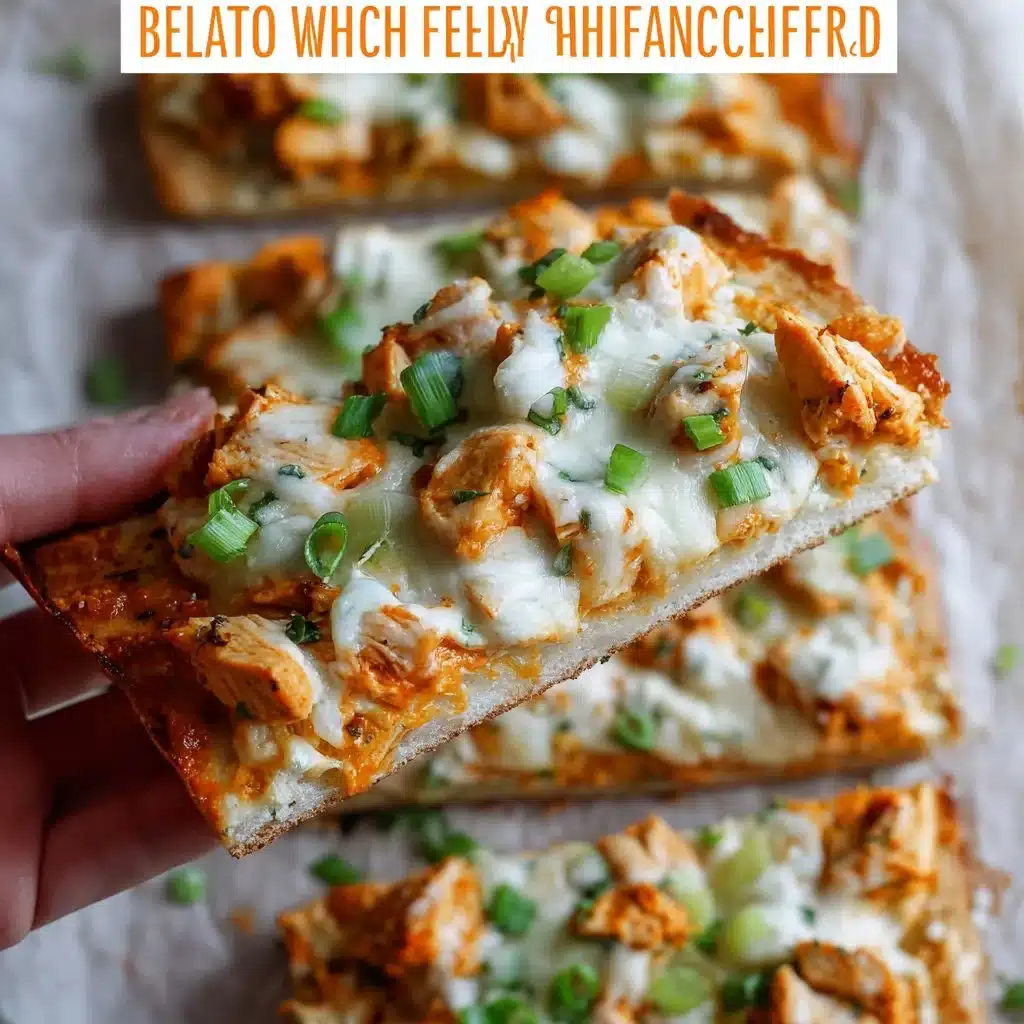 High Protein Buffalo Chicken Flatbread