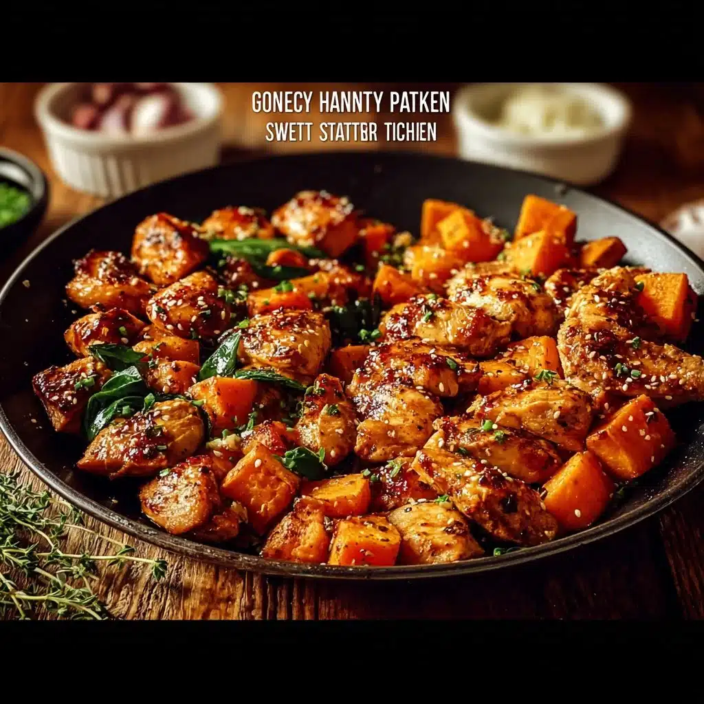 Honey Garlic Chicken and Sweet Potato