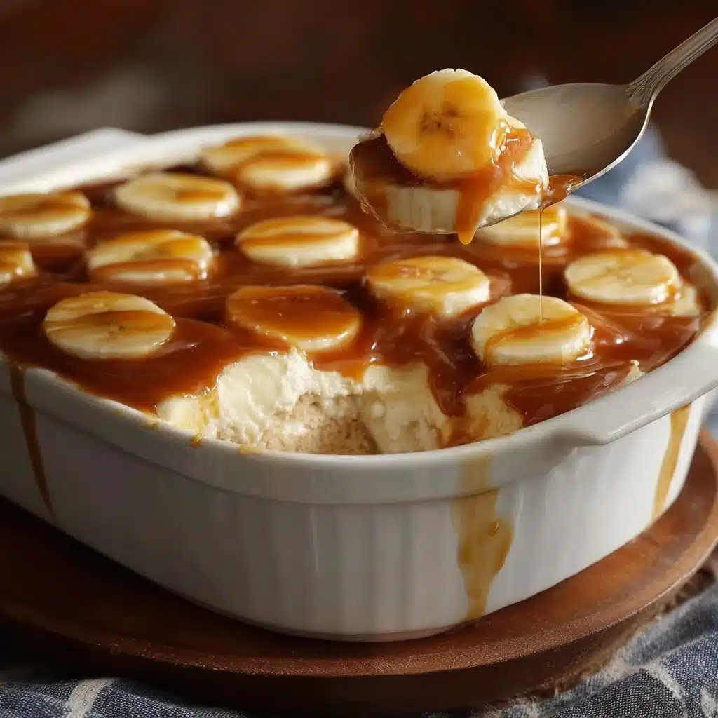 No Bake Banana Pudding Tiramisu dessert layered with bananas and creamy pudding