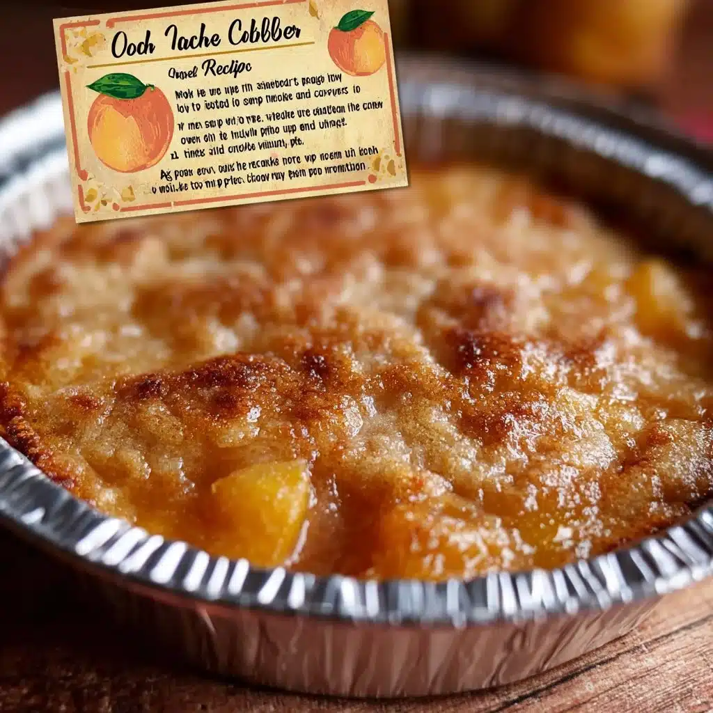 Delicious homemade peach cobbler served in a dessert bowl