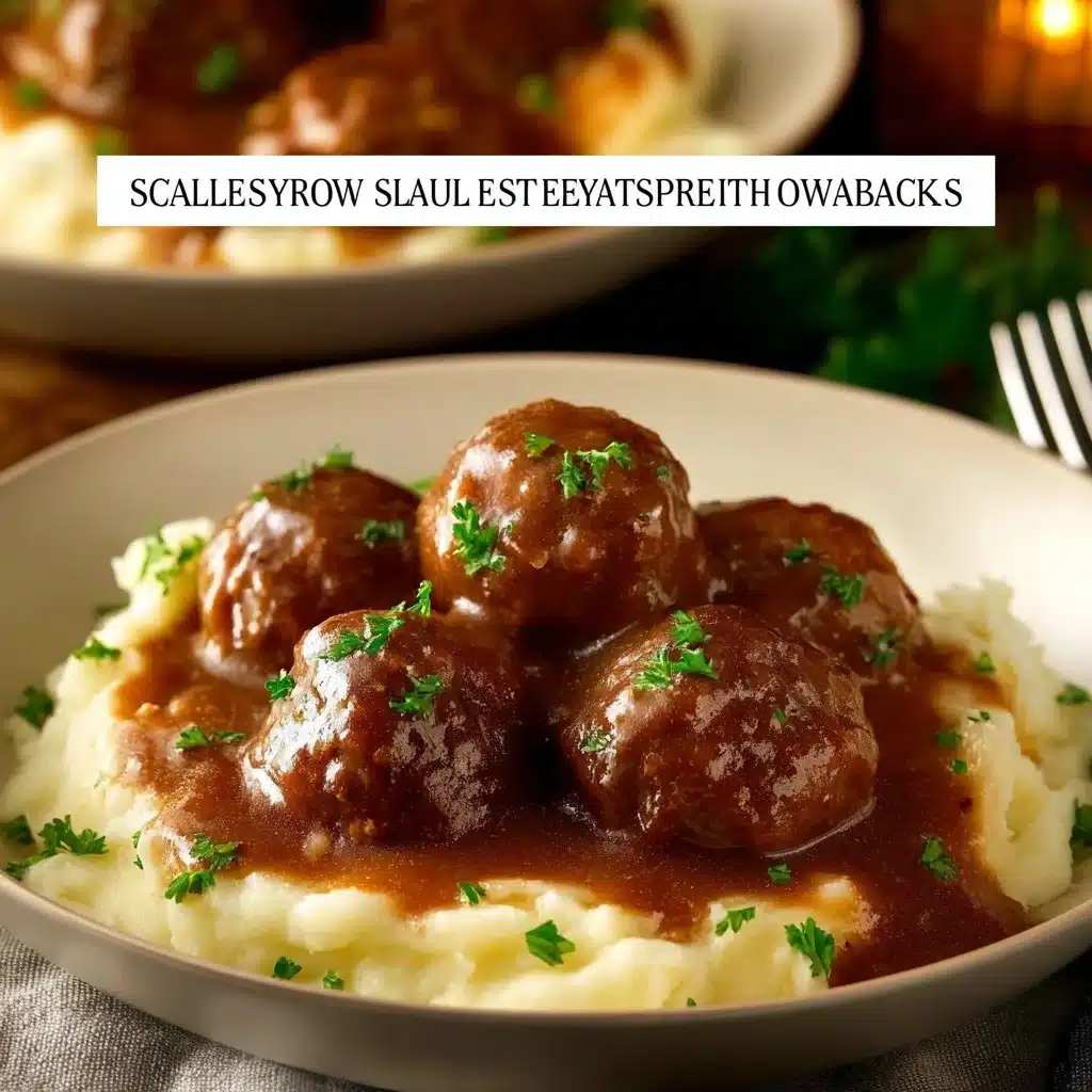 Slow Cooker Salisbury Steak Meatballs