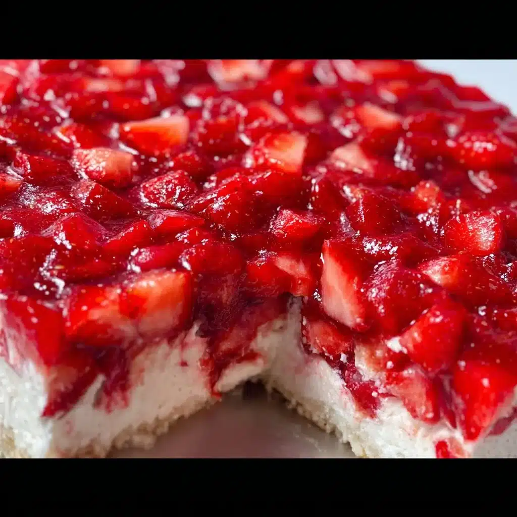 Strawberry Cheesecake Poke Cake