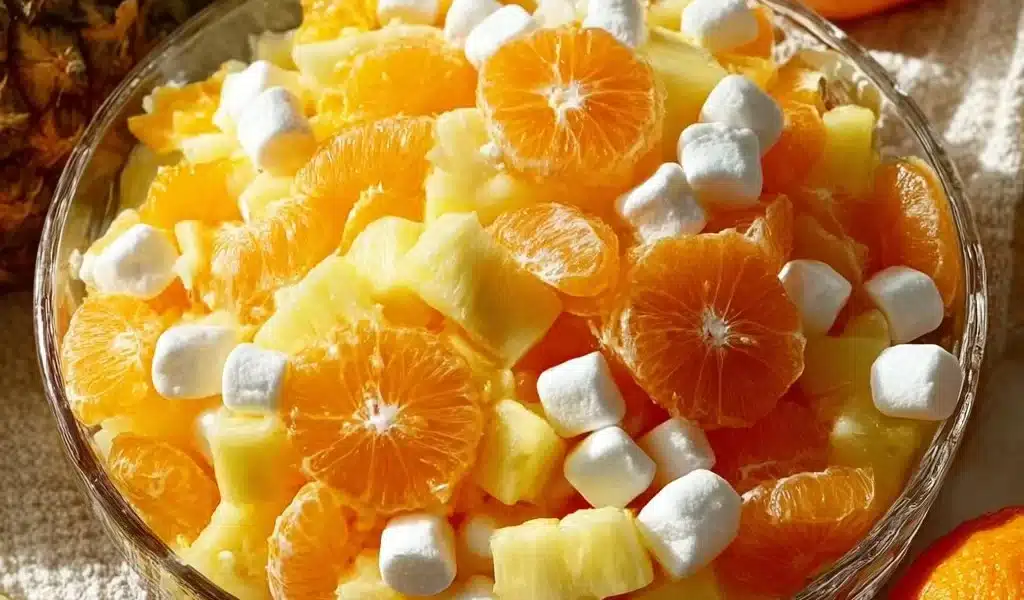 Colorful Sunshine Salad with fresh fruits and vegetables