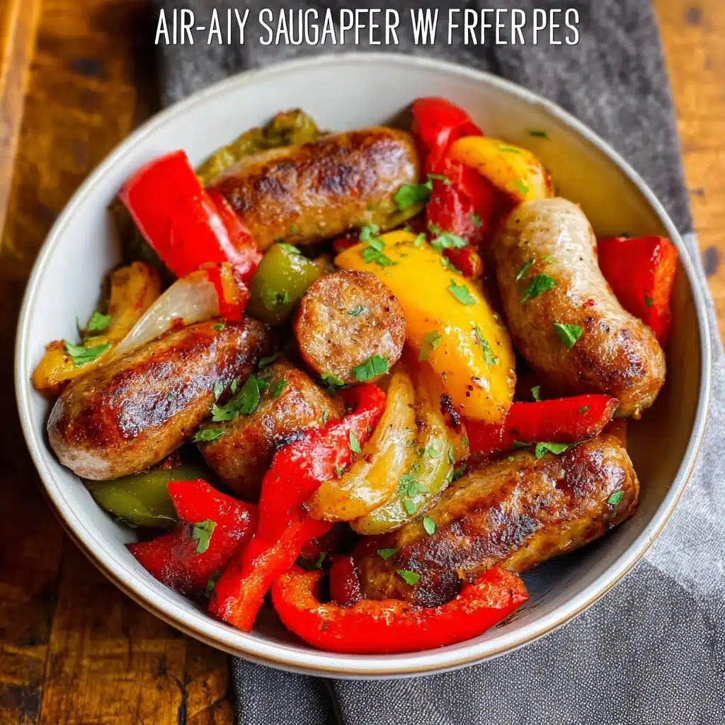 This air fryer sausage and peppers recipe is the ideal quick weeknight dinner! It's healthy… | Air fryer healthy recipes, Air fryer dinner recipes, Air fryer recipes.