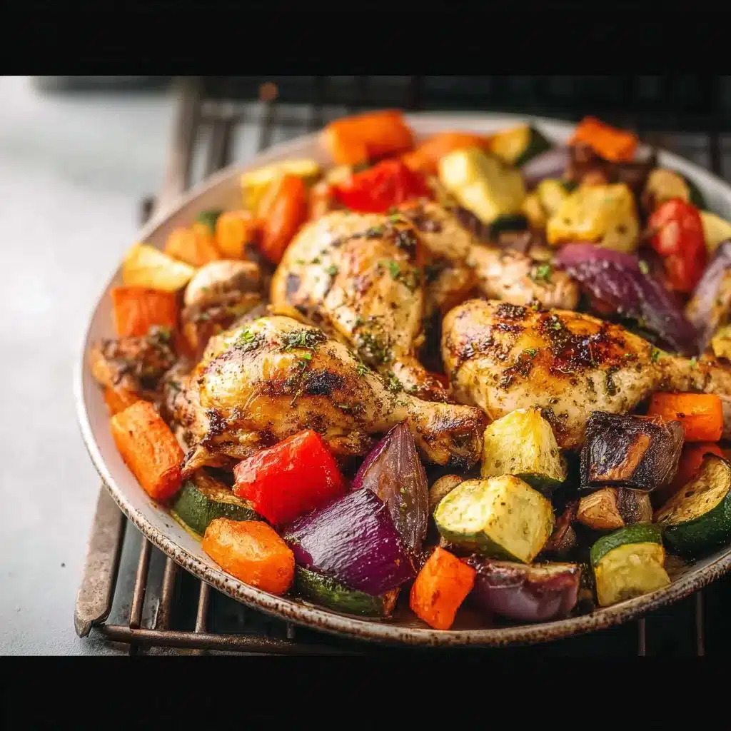 10 Minute Roasted Chicken and Vegetables - Air Fryer Recipe