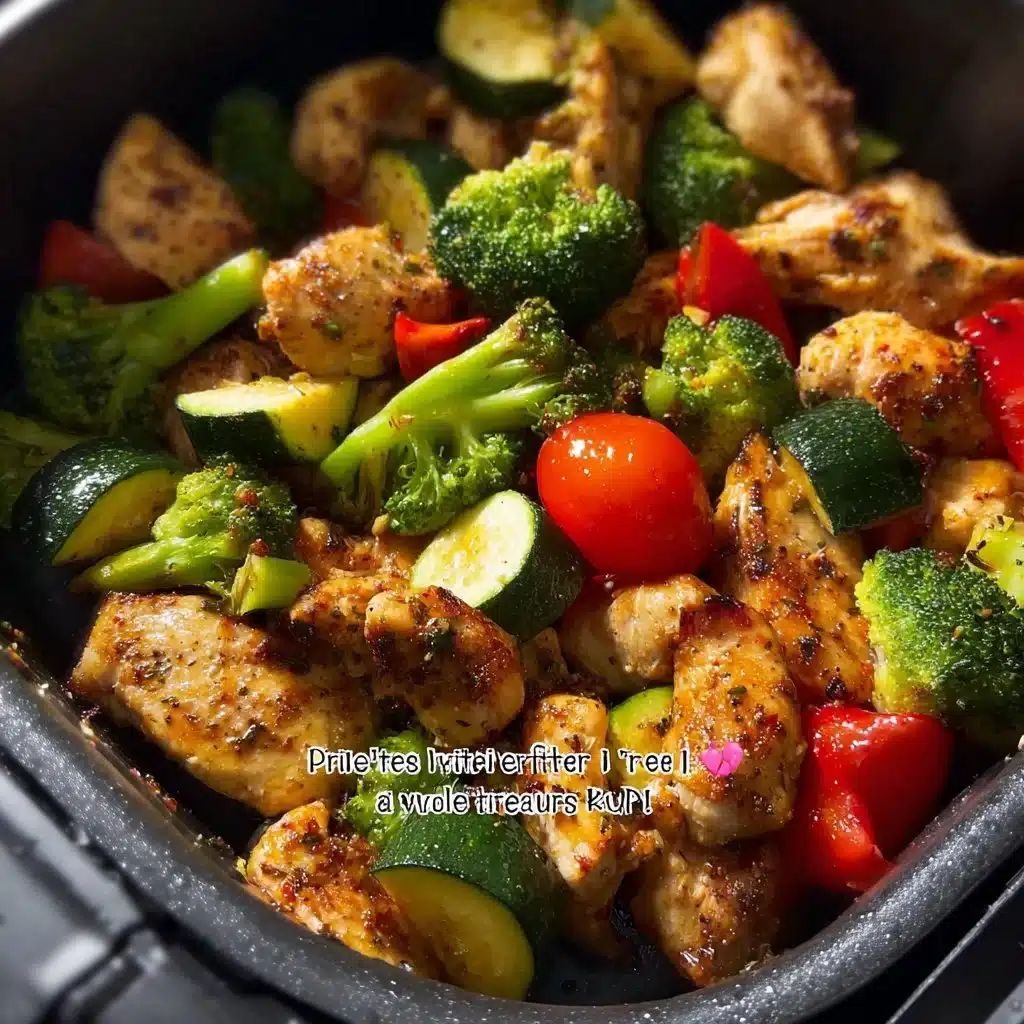 Air Fryer Chicken Breast with Vegetables, Broccoli, Zucchini, Bell Pepper, Keto, Weight Loss, Low Carb 9 Air Fryer Chicken Breast with Vegetables, Broccoli, Zucchini, Bell Pepper, Keto, Weight Loss, Low Carb