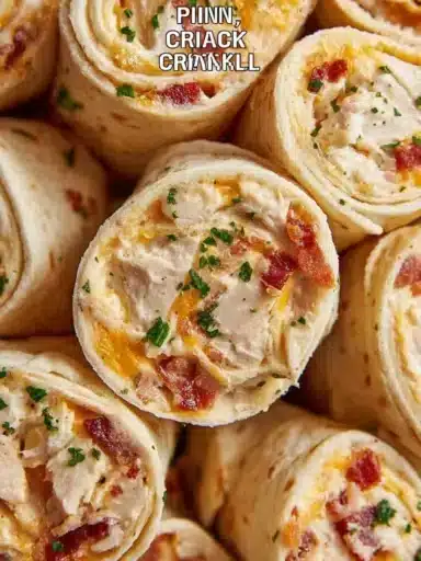 Delicious Bacon Ranch Pinwheels served as a tasty appetizer for parties.