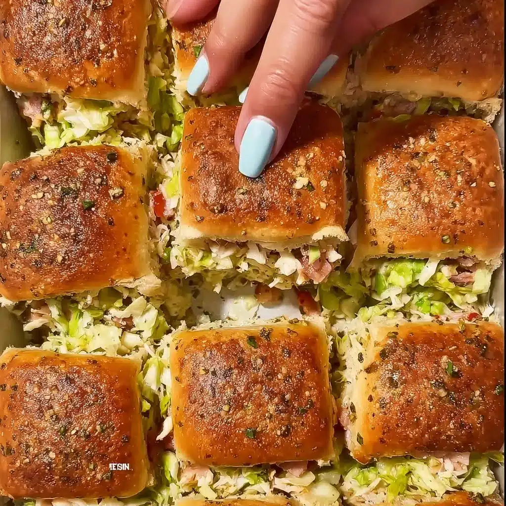 Chopped Italian sliders