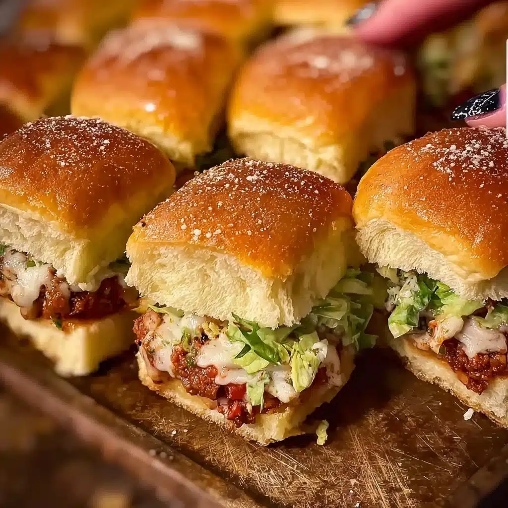 Chopped Italian sliders