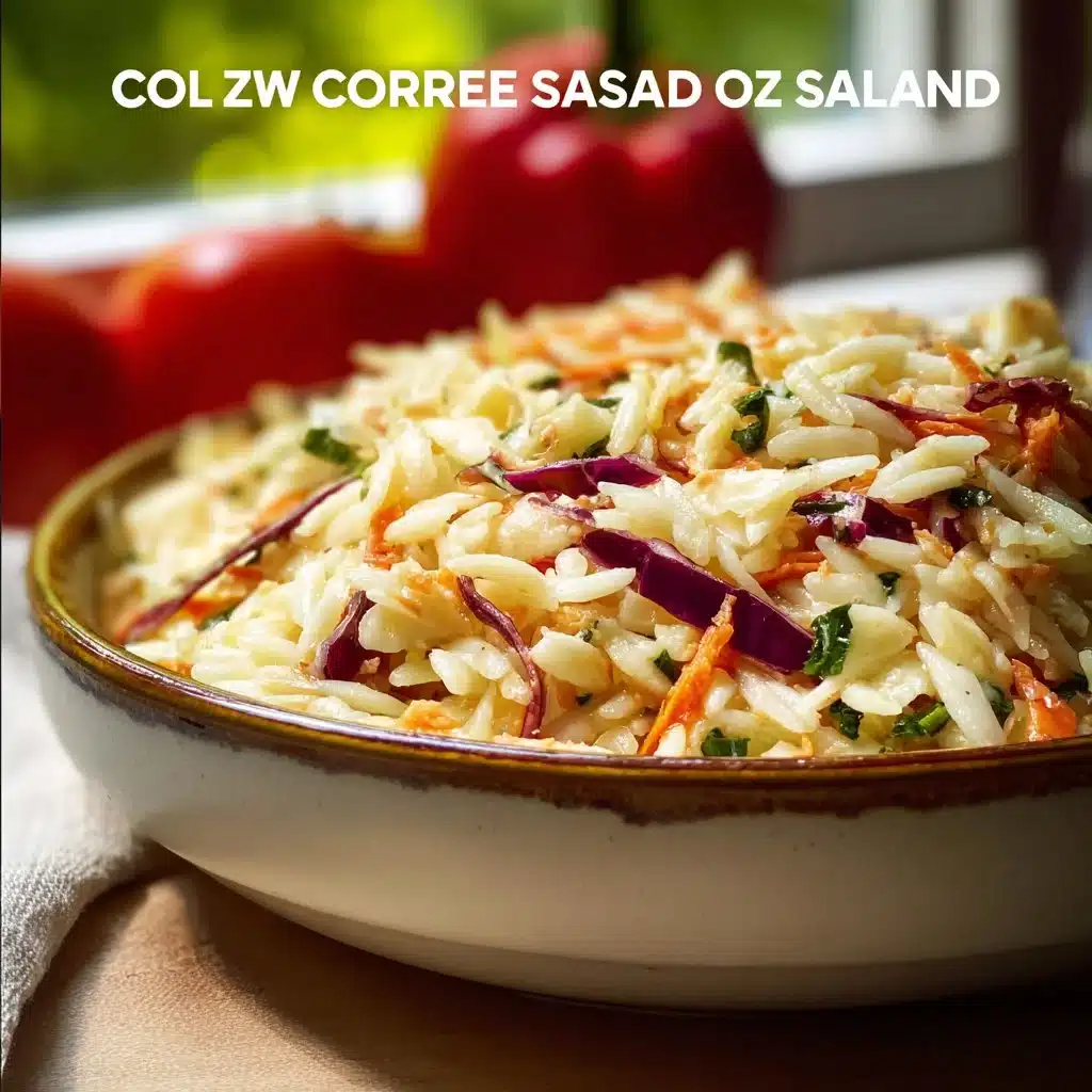 Coleslaw Orzo Salad Recipe: Refreshing and Easy Side Dish 10 Coleslaw Orzo Salad