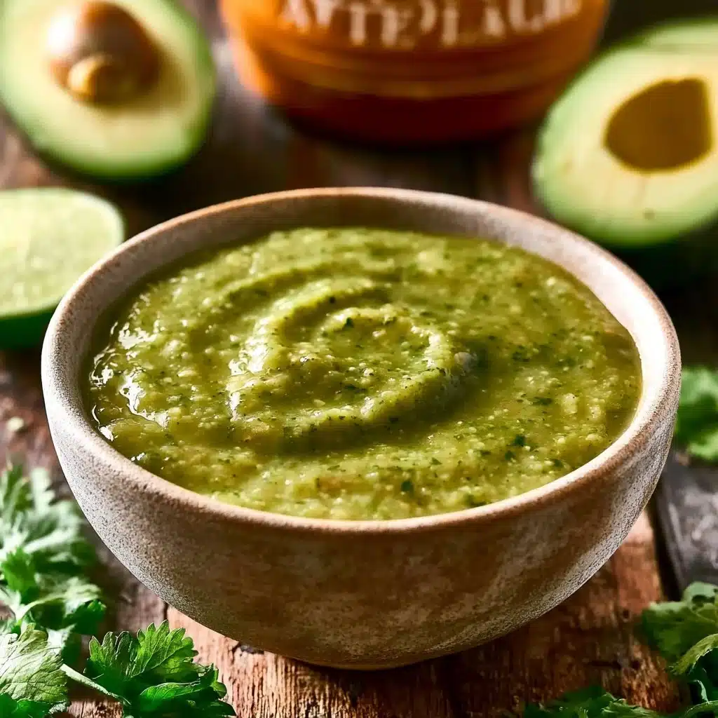 Creamy Tomatillo Avocado Green Sauce 7 Creamy Tomatillo Avocado Green Sauce