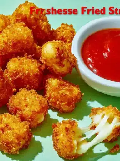 Crispy fried string cheese bites served as a delicious snack.