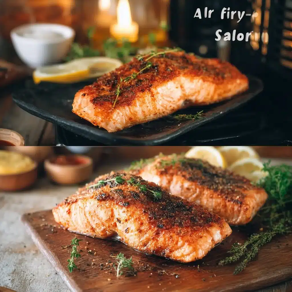 Flaky Air Fryer Salmon