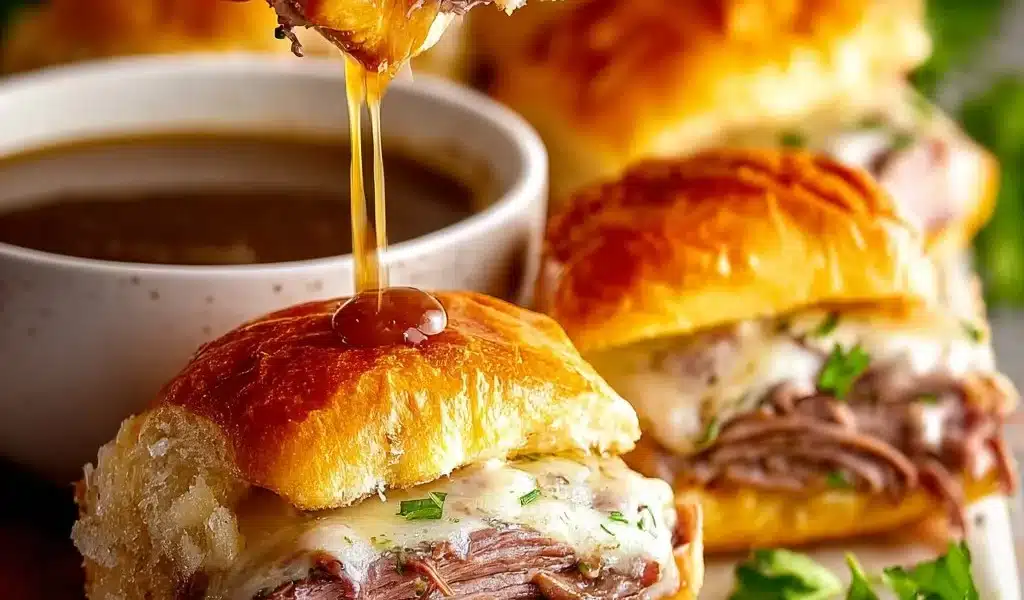 French Dip Sliders Recipe | Easy and Delicious Meal Ideas 6 Delicious French Dip Sliders served with savory au jus for dipping