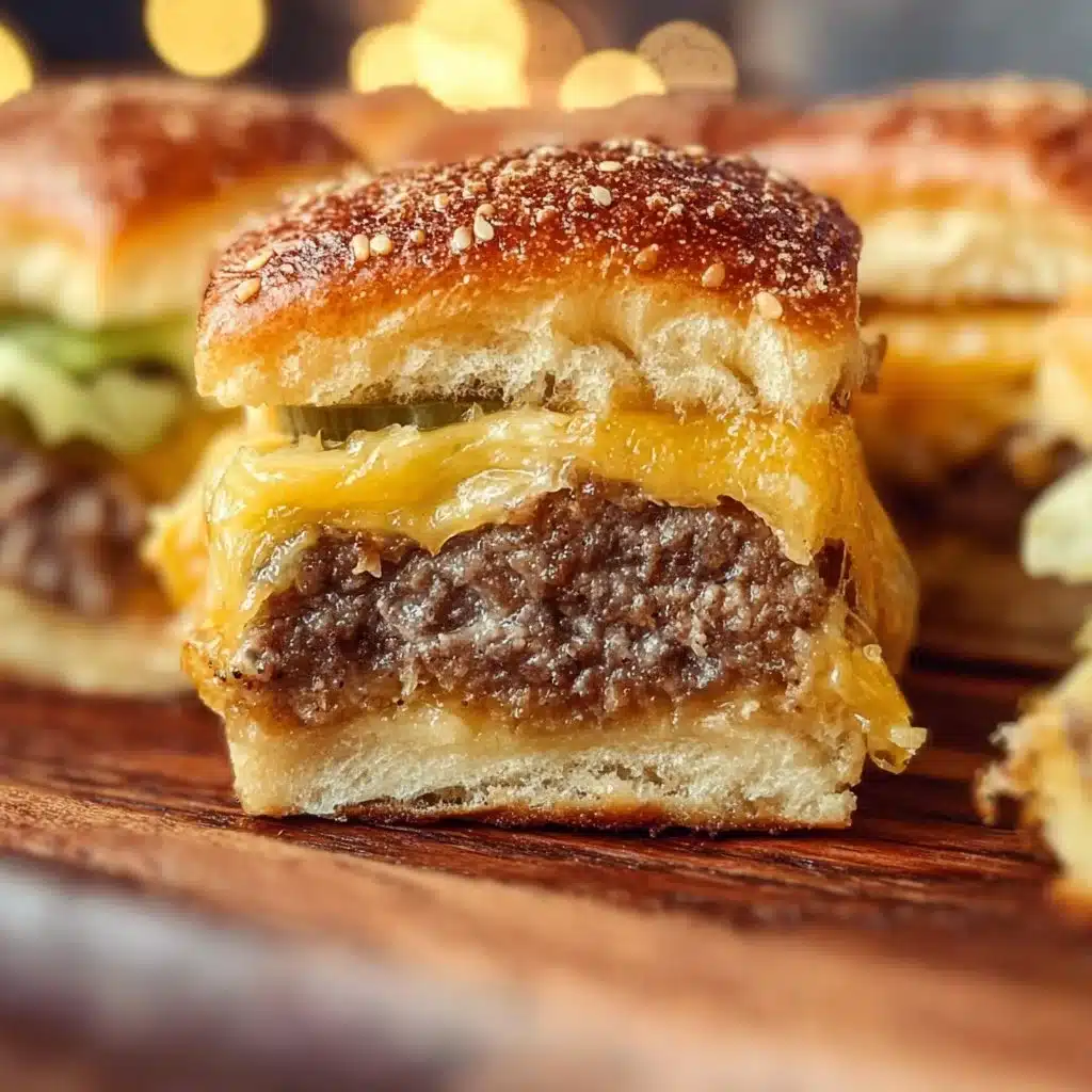 Hawaiian Roll Cheeseburger Sliders