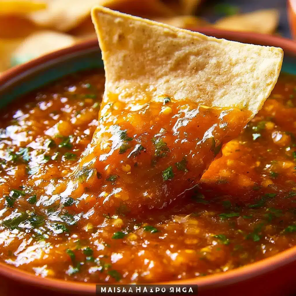 Homemade Salsa with Habanero and Mango