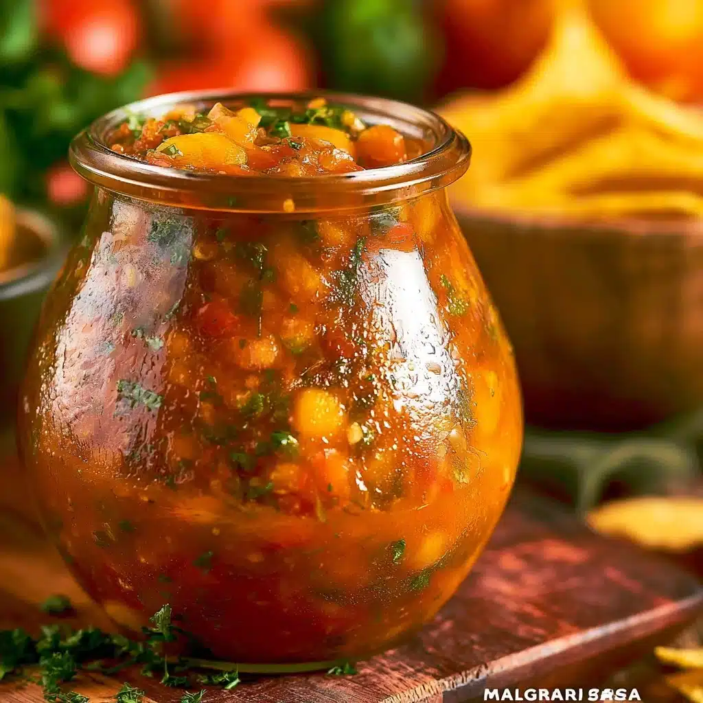 Homemade Salsa with Habanero and Mango