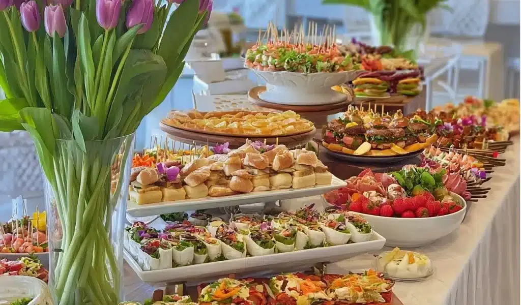 Party Food Buffet Ideas That Wow Guests Instantly 6 Colorful party food buffet with elegant spreads and delicious catering ideas