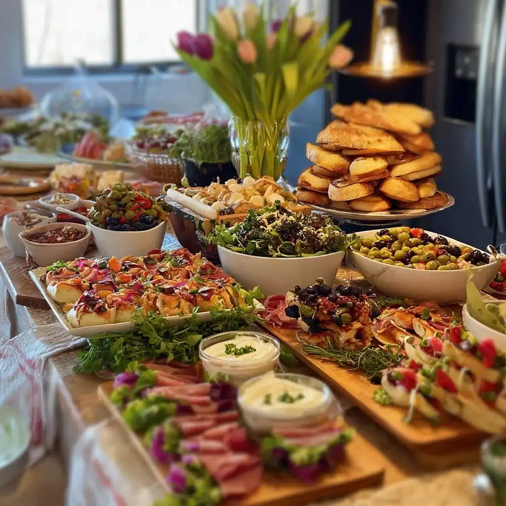 Party Food Buffet Ideas That Wow Guests Instantly 8 Party Food Buffet Ideas | Delicious Catering Inspiration | Party Platter Ideas, Colorful Buffet Table Setup, Elegant Party Food Spread