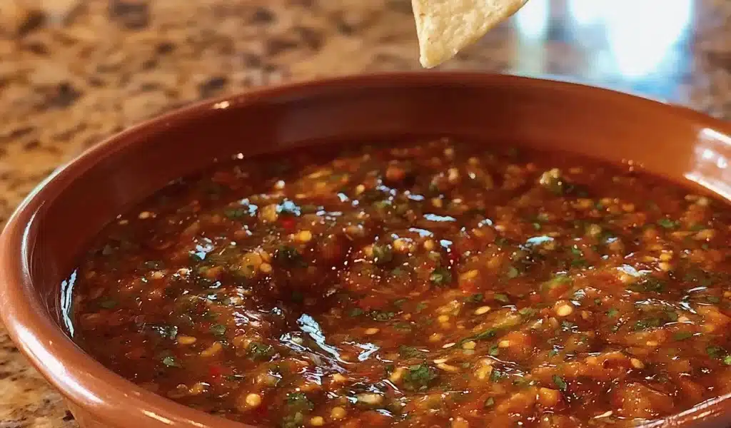 Bowl of rich and flavorful red sauce for pasta and pizza